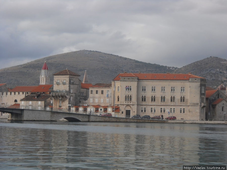 Панорама города Трогир, Хорватия