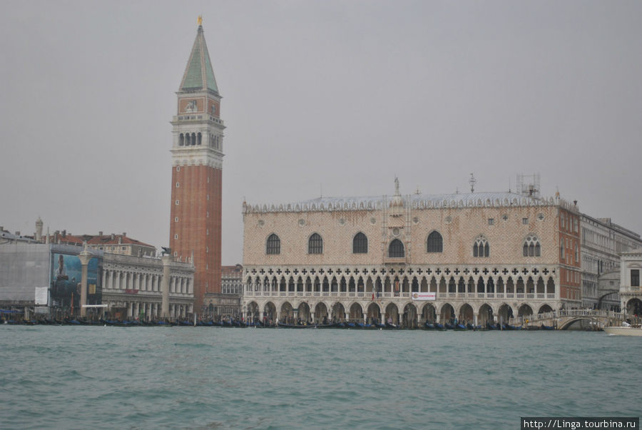 Дворец дожей, вид со стороны лагуны. Венеция, Италия