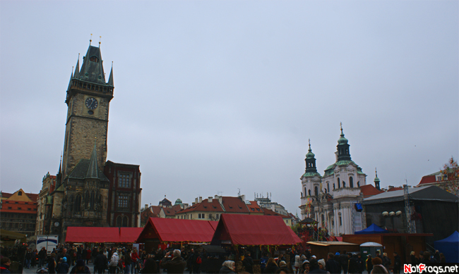 Первый взгляд на Староместскую площадь Прага, Чехия