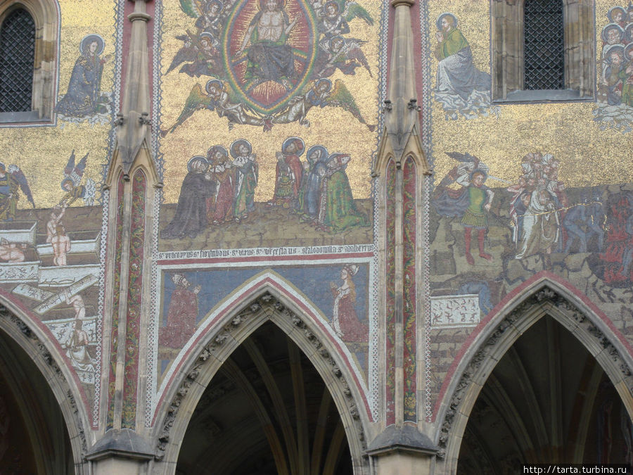 Фрагмент мозаичной отделки собора Прага, Чехия