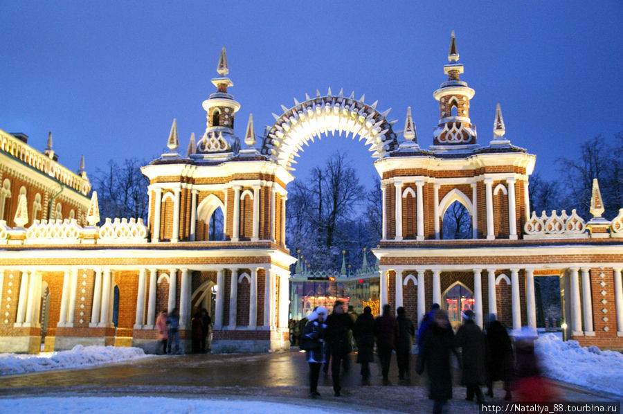 Зимний парк Царицыно Москва, Россия