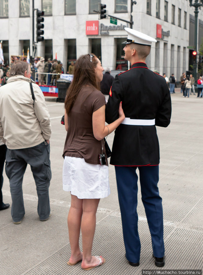 Memorial Day Parade в Чикаго Чикаго, CША