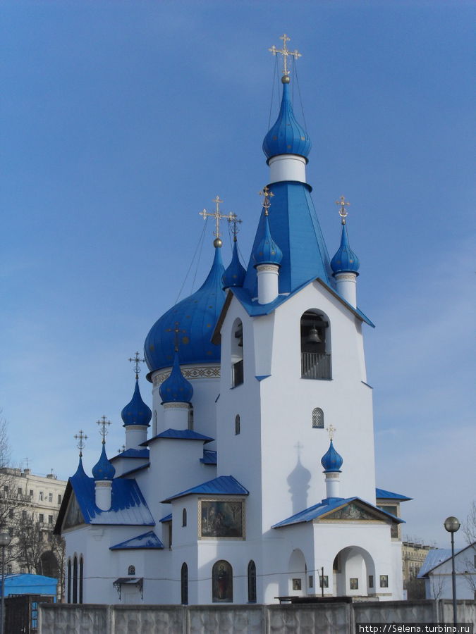 Три церкви - зимний вид Санкт-Петербург, Россия