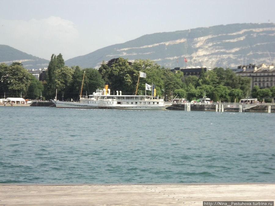 Набережная Женевского озера и Английский сад.  Женева Женева, Швейцария