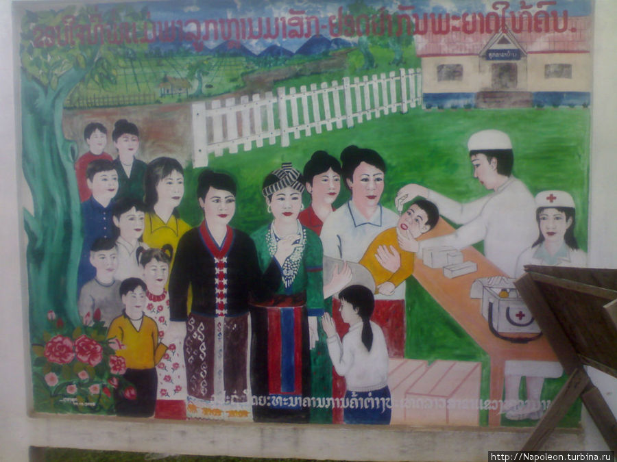 плакат о пользе традиционной медицины Пхонгсали, Лаос