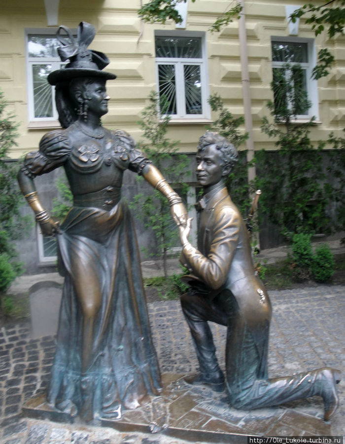 Памятник Проне Прокоповне и Свириду Голохвастову Киев, Украина