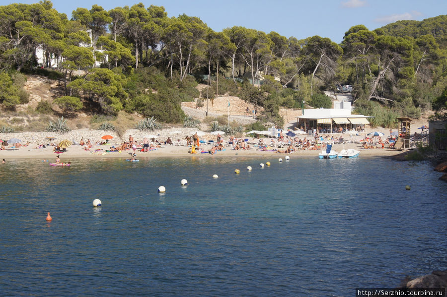 вид на  пляж Остров Ибица, Испания