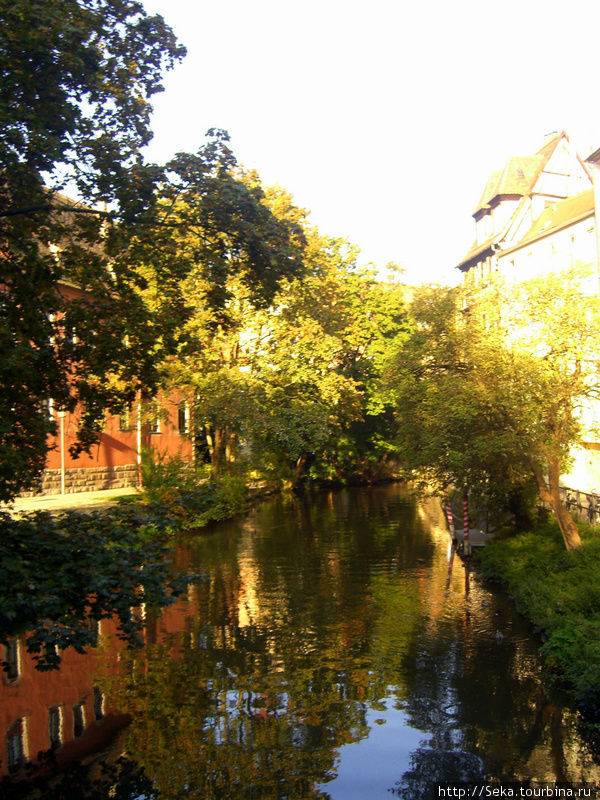 Бамберг - город на реке Регниц Бамберг, Германия