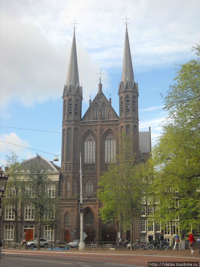 Фасад церкви Амстердам, Нидерланды
