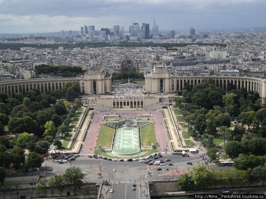 Виды Парижа с Эйфелевой башни. Париж, Франция