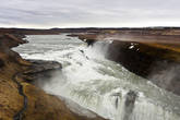 Знаменитый Золотой водопад, гордость Исландии