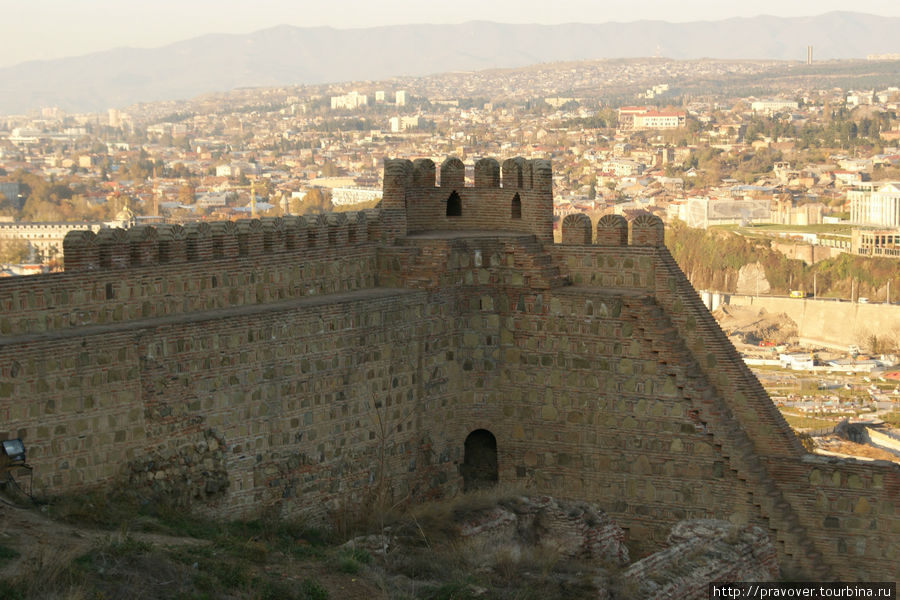 Вид с крепости Нарикала Тбилиси, Грузия