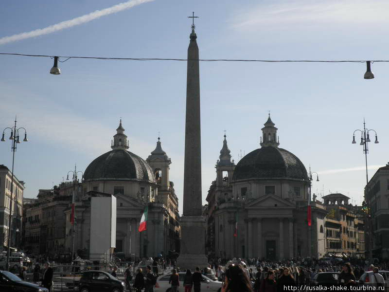 Народная Площадь (Piazza del Popolo) Рим, Италия