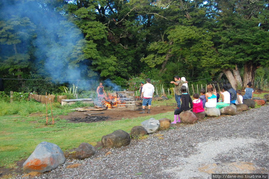 Ханги (hangi) — традиционное маорийское. В выкапанную яму кладут раскаленные камни, после чего размещают туда еду, накрывают все это тряпками, засыпают землей и ждут 4 часа.

В Папуа-Новой Гвинее аналогичный способ приготовления еды называется му-му (http://tourbina.ru/q/palbum/52844/) Охакун, Новая Зеландия