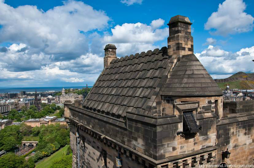 Башня Аргайла, 1887 г. Названа она так в честь девятого графа Аргайла, которого держали в комнате у ворот подъемной решетки перед казнью 1685 года. Эдинбург, Великобритания