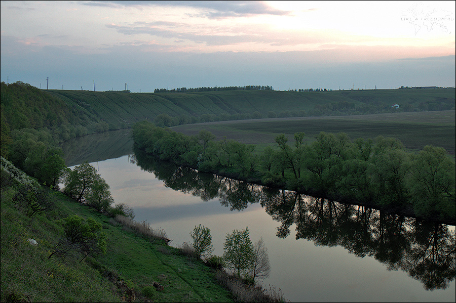 река Красивая Меча. Липецкая область, Россия