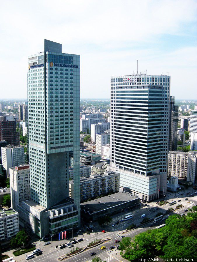 Варшава с высоты сталинской высотки Дворца Культуры и Науки Варшава, Польша