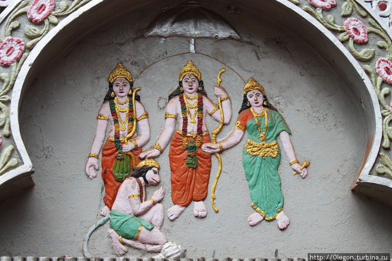 Религиозный рисунок со стен храма Индия
