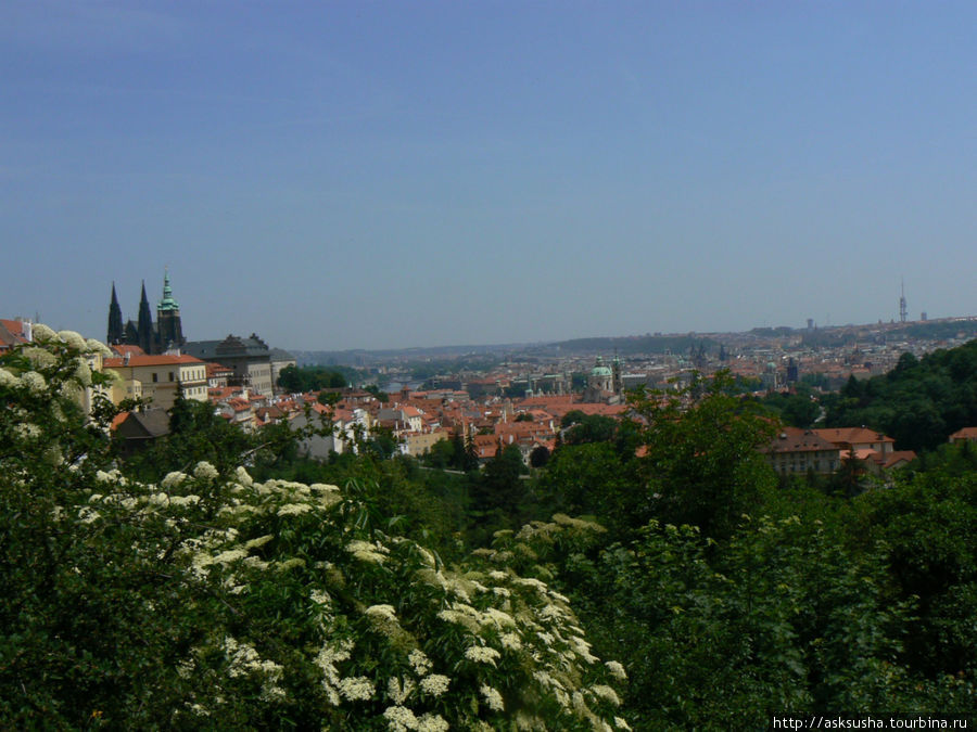 Прага с холма Петржин Прага, Чехия