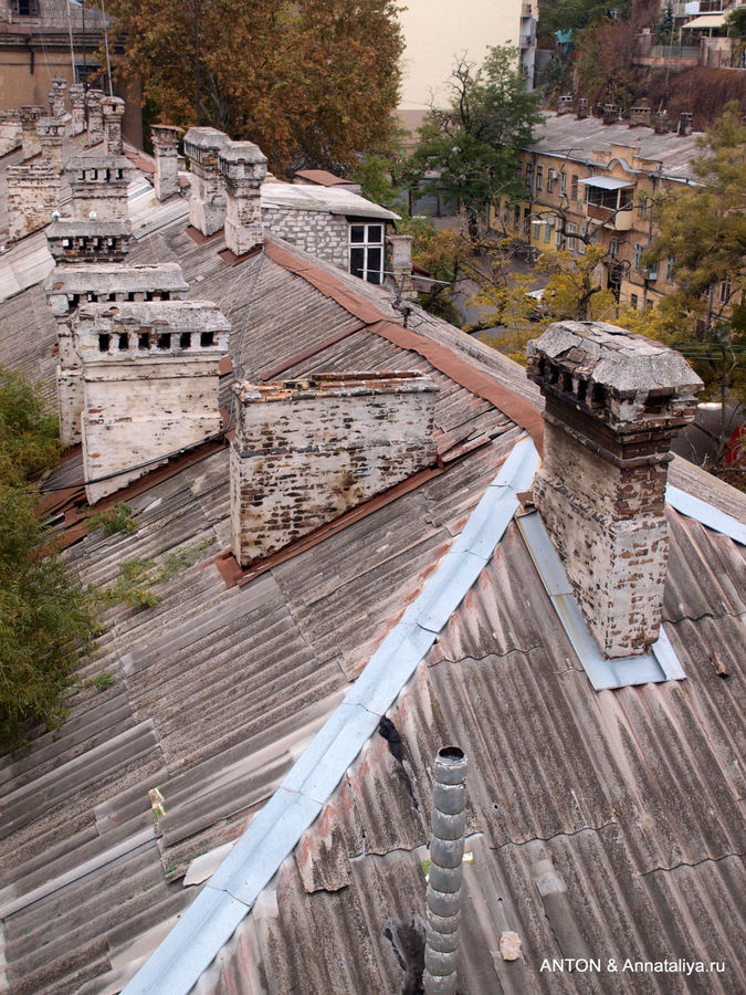 Вид на крыши с Тёщиного моста. Одесса, Украина