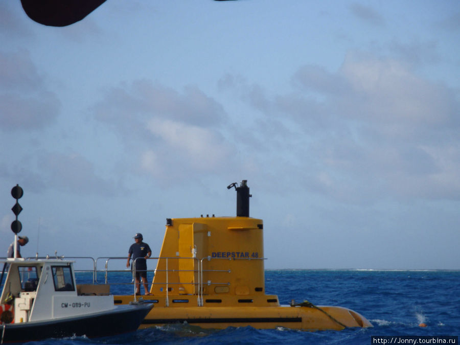 Туристическая подводная лодка. Остров Сайпан, Марианские острова