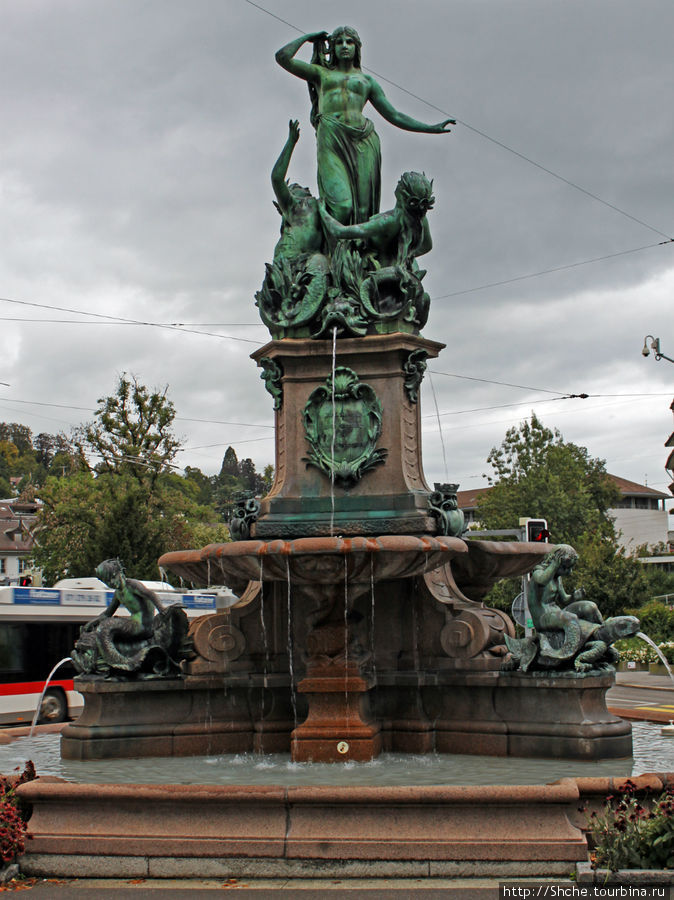 Фонтан Broderbrunnen, 19 век Санкт-Галлен, Швейцария