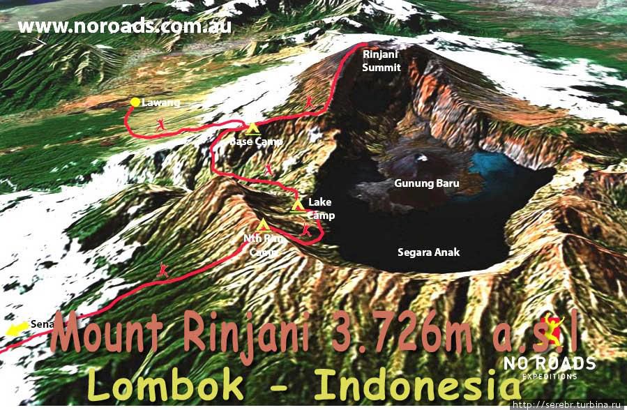 Треккинг в Индонезии: Ринджани Индонезия