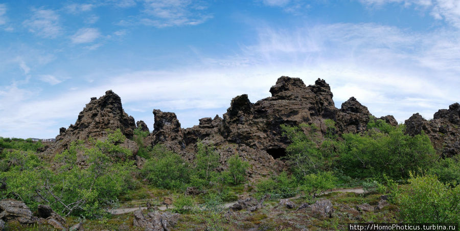 Диммуборгир Рейкьяхлид, Исландия