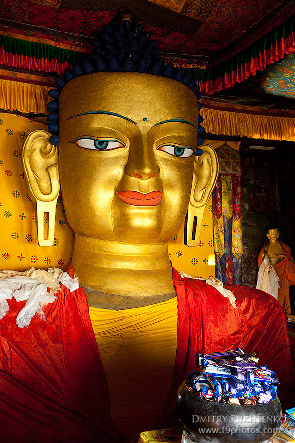 Будда Шакьямуни из гомпы в Шей Лех, Индия