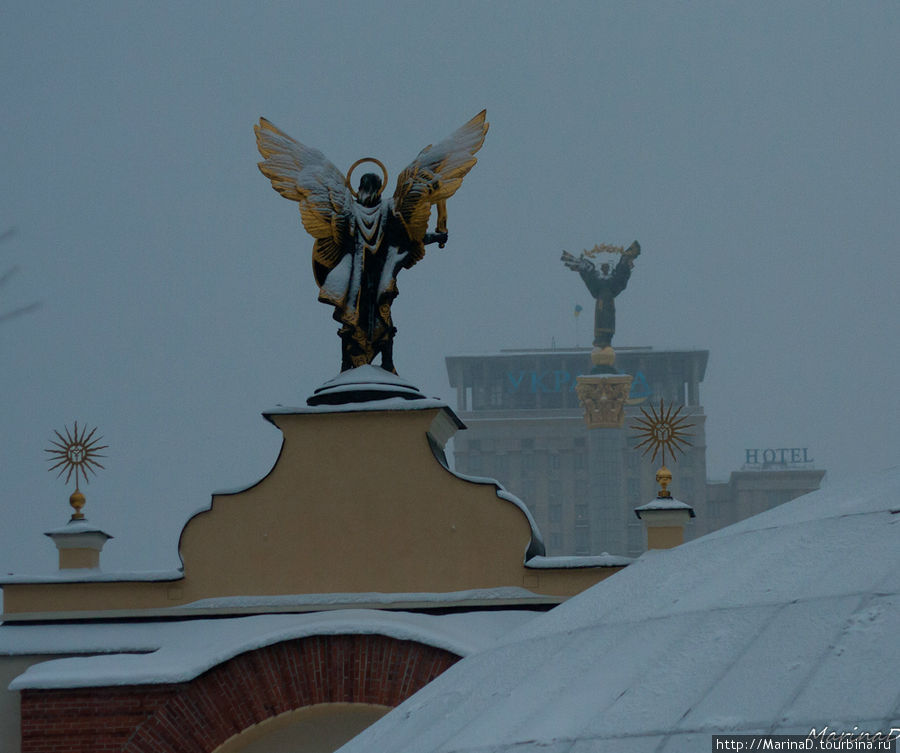 Заснеженный Киев Киев, Украина