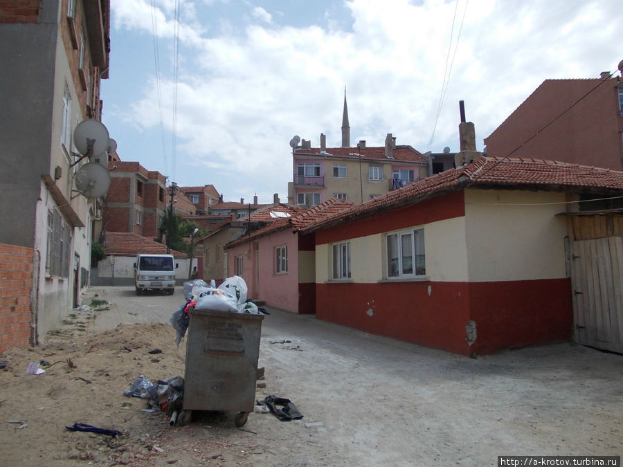 район, где церковь, не очень цивильный Эдирне, Турция