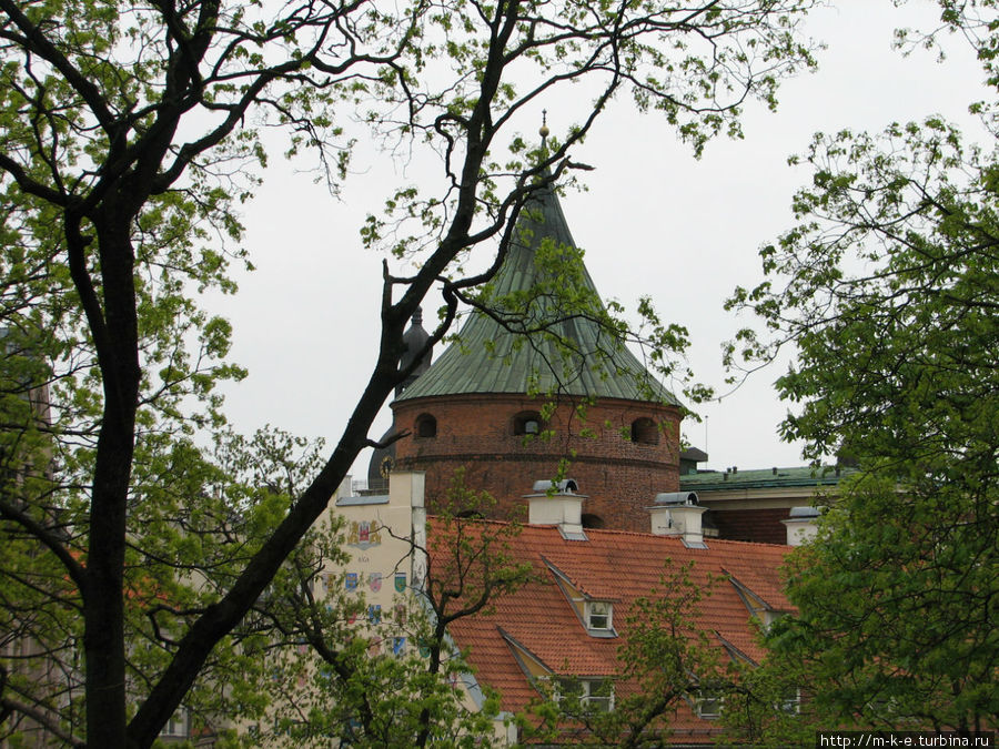 Вид с бастионной горки Рига, Латвия