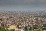 Вид на Катманду со Сваямбу