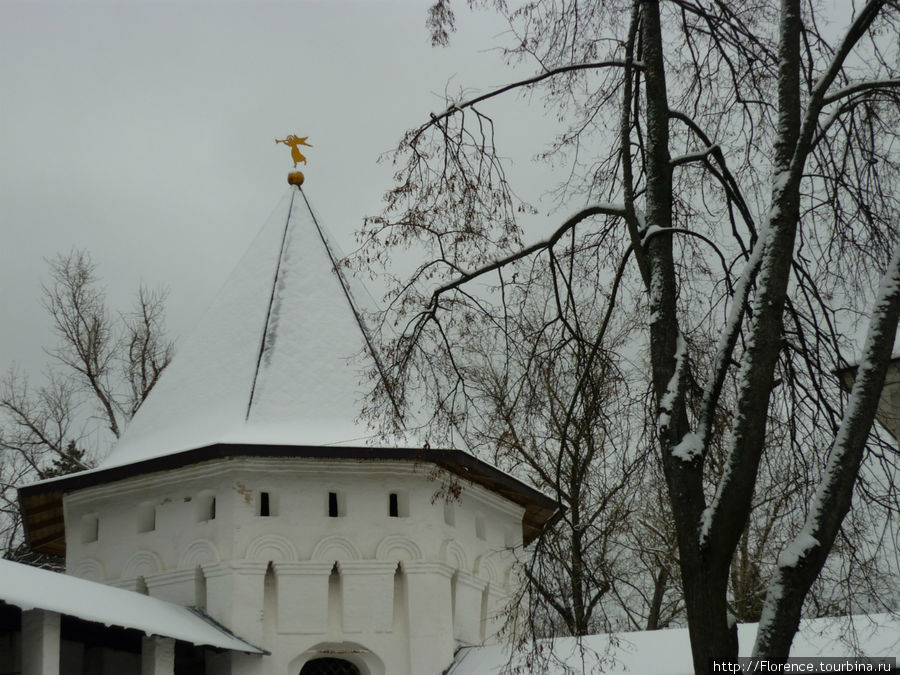 Саввино-Сторожевский монастырь и Городок зимой Звенигород, Россия