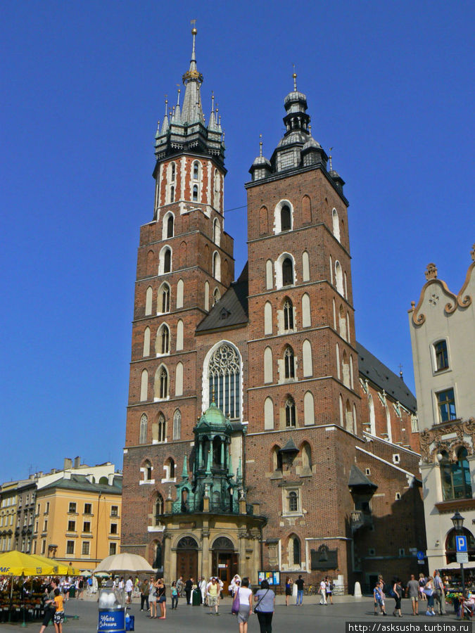 Жемчужиной Рыночной площади безусловно является Мариацкий собор. Но о нем в отдельном посте. Краков, Польша