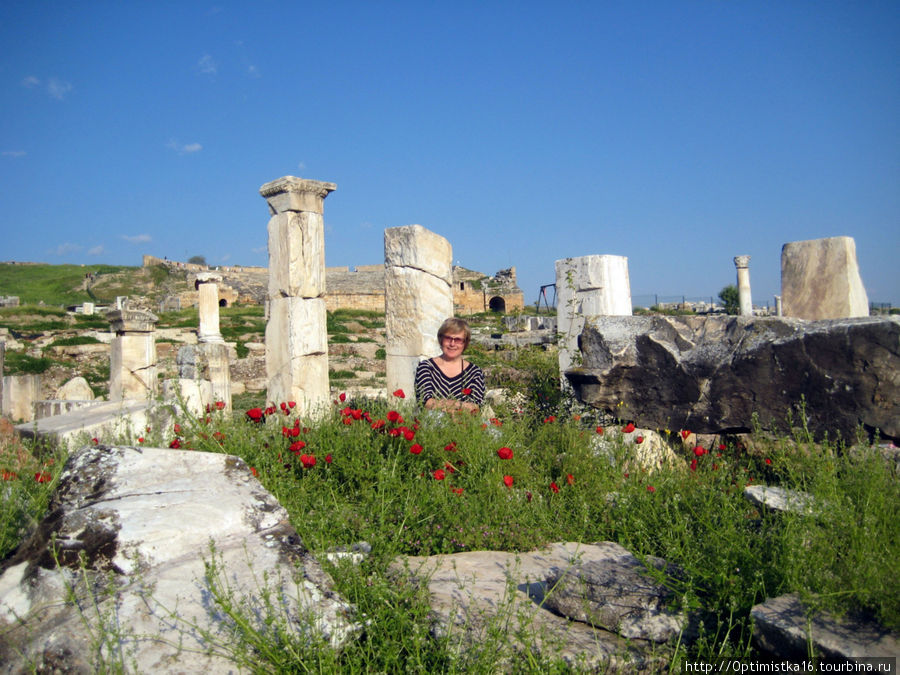 Античный город Иераполис Памуккале (Иерополь античный город), Турция