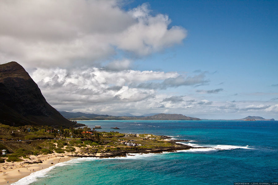 Hawaii: немного восточного побережья Oahu Остров Оаху, CША