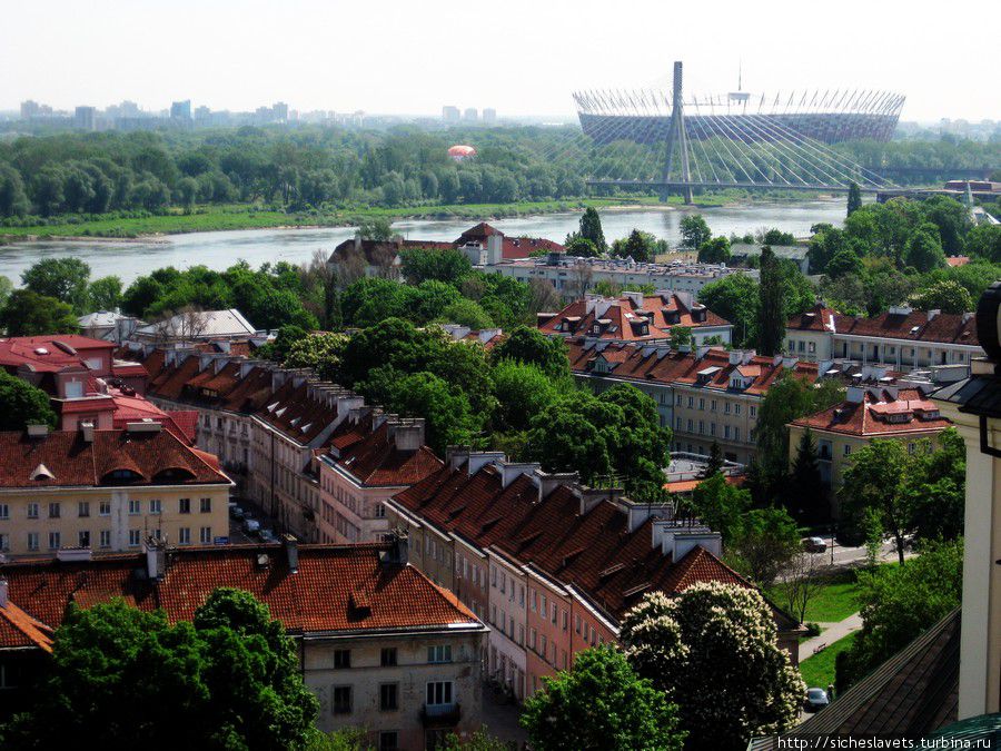 Варшава. Старый Город сверху + Варшавский Замок Варшава, Польша