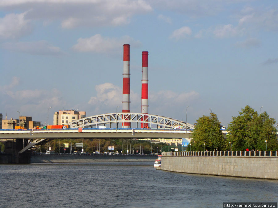 Бережковский  и Лужнецкий (новый Краснолужский) мосты. Москва, Россия