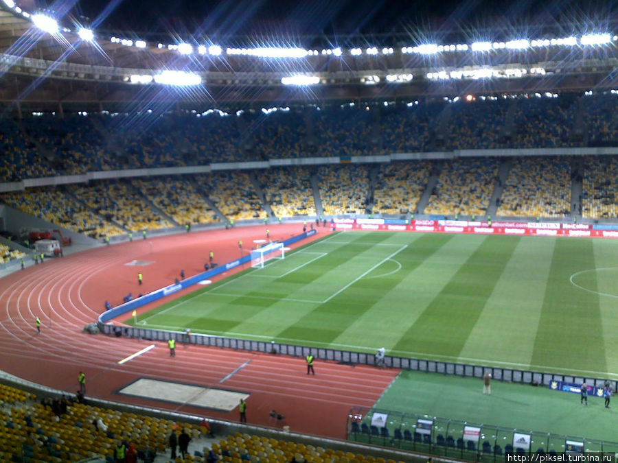 НСК Олимпийский,вид на стадион Киев, Украина