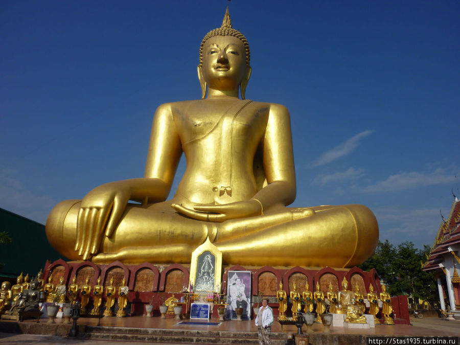 Статуя Будды Big Sukhotai Budda  в храме Wat Saparam. Таиланд