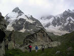 Наша команда.
Дошли почти до подножия горы Джан-Туган, но повернули назад, т.к. пошел снег…