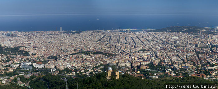 панорама с храма Барселона, Испания