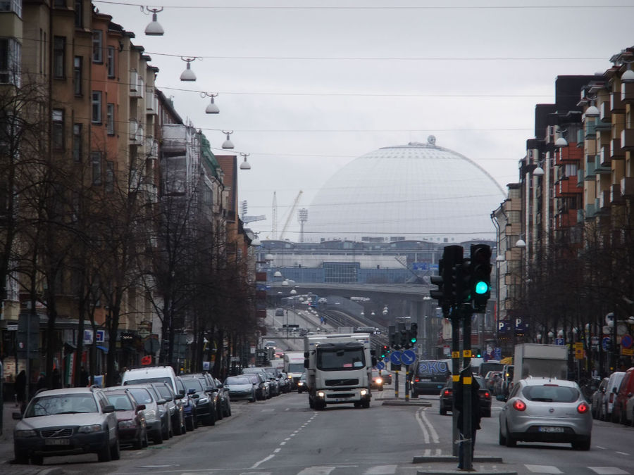 знаменитая арена Globen Стокгольм, Швеция